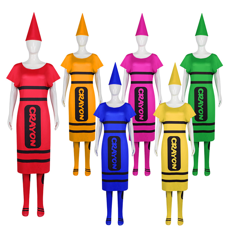 Women Fashion Reddit - Costume di Halloween Crayola rosso unisex