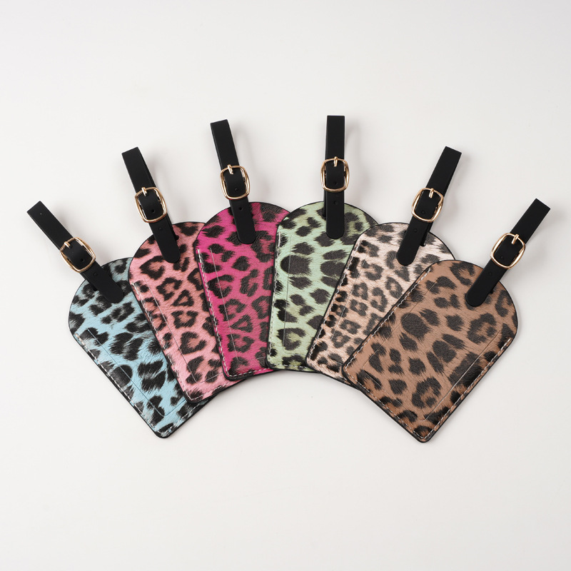 Women'S Fashion Labels - Etichette per bagagli con stampa leopardata