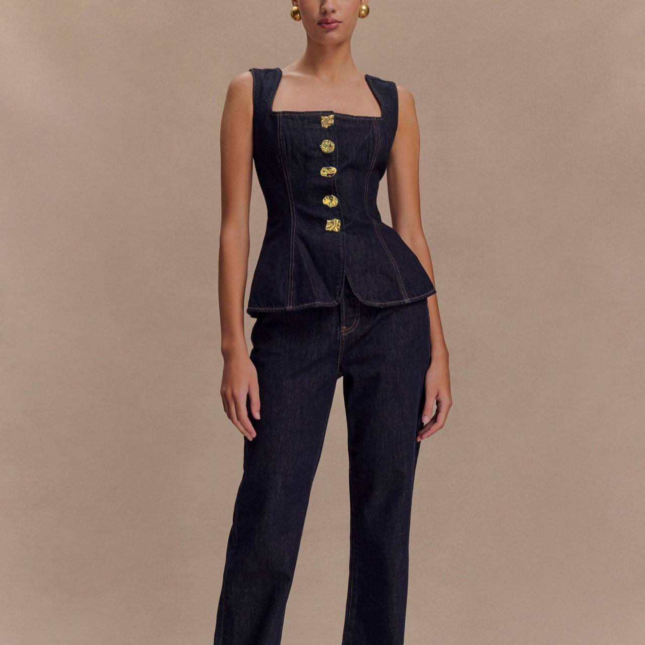 Women Fashion Jeans Top - Set di pantaloni di jeans estivi