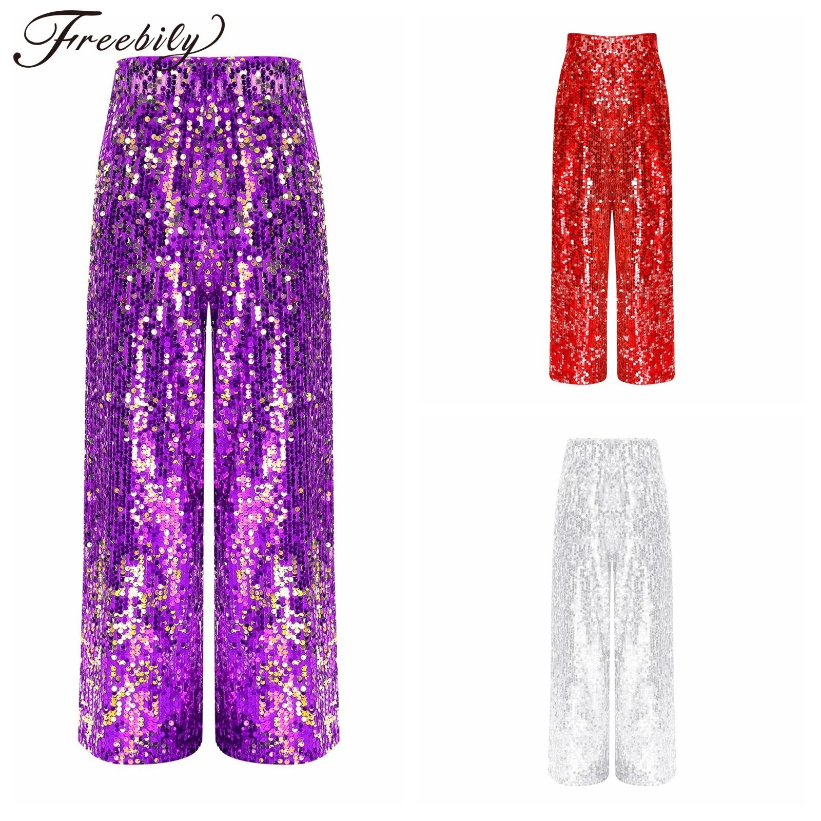 Women'S Fashion Trousers - Costume da ballo jazz con paillettes
