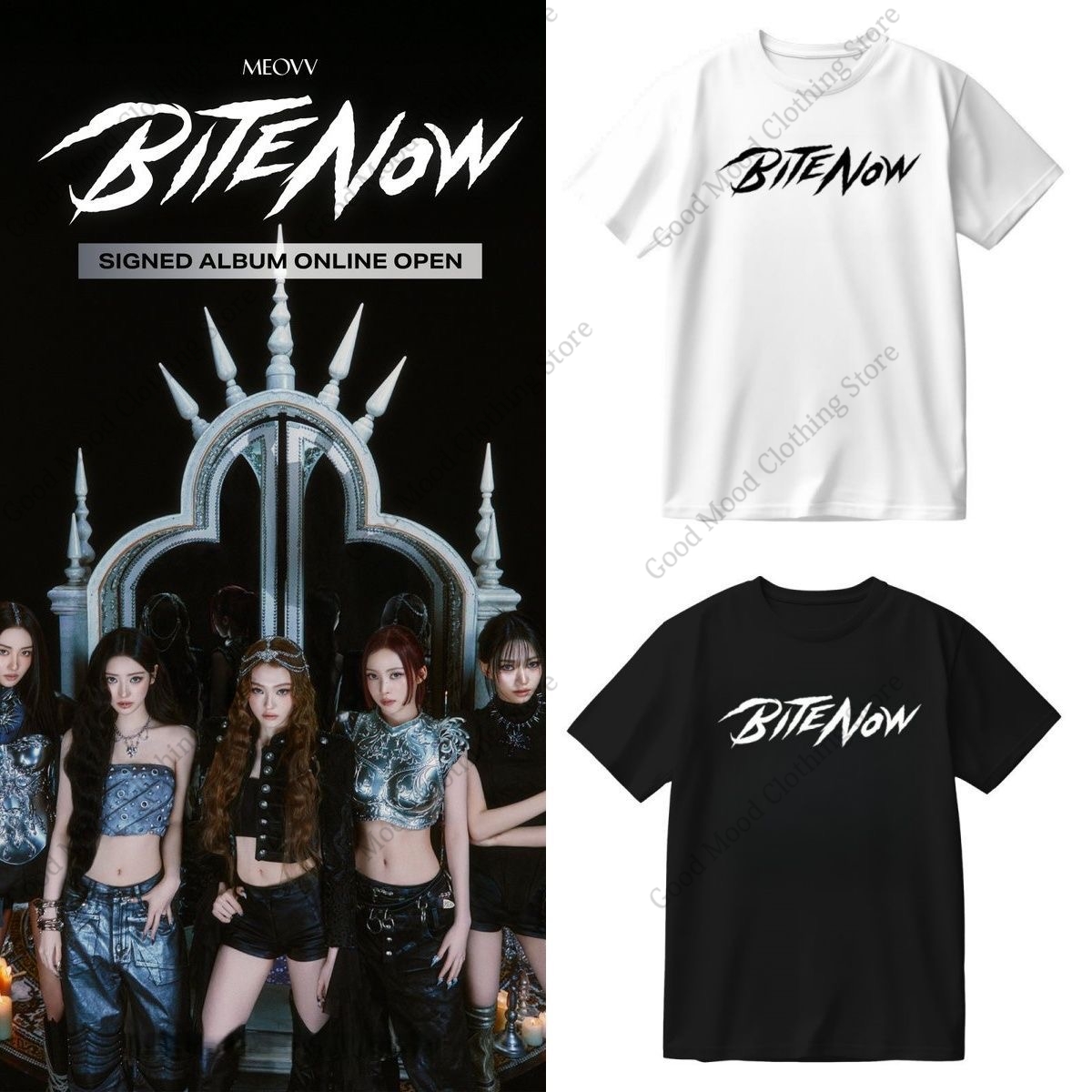 Women Fashion Now - T-shirt MEOVV BITE NOW Kpop Fashion