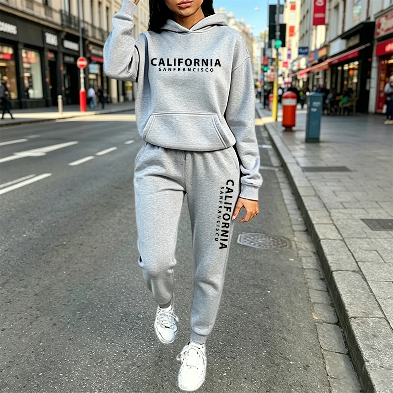 Women'S Fashion Hoodie - Tuta Casual Urbana con Cappuccio e