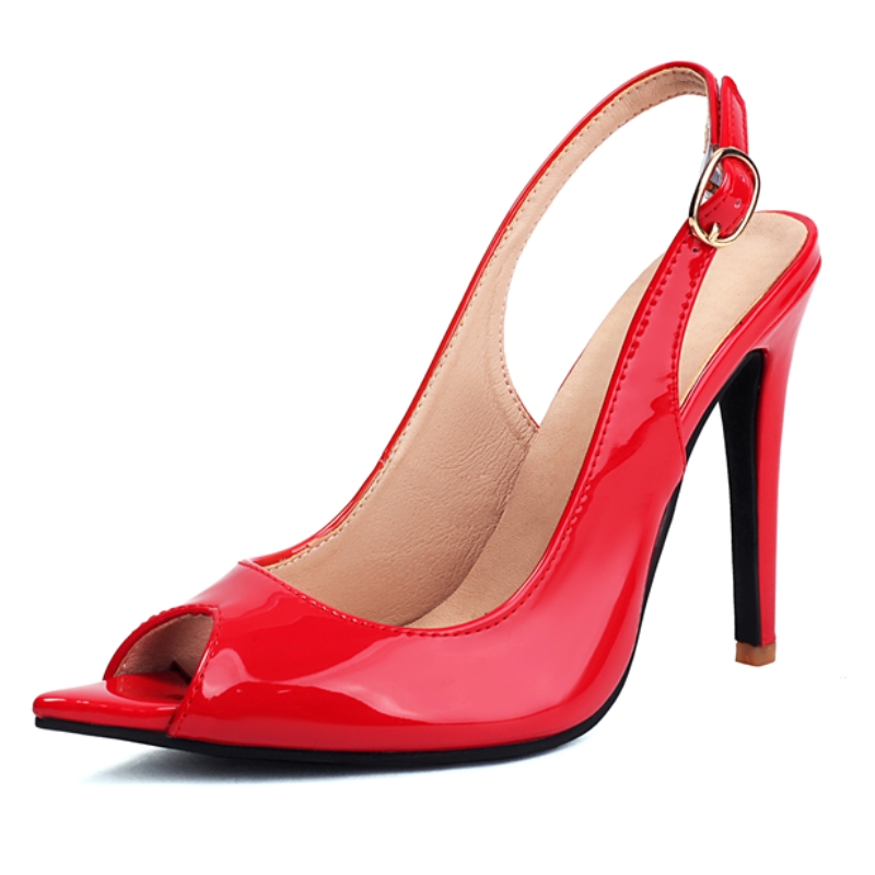 Women Fashion Trend 2025 - Sandali da donna rossi sexy Scarpe