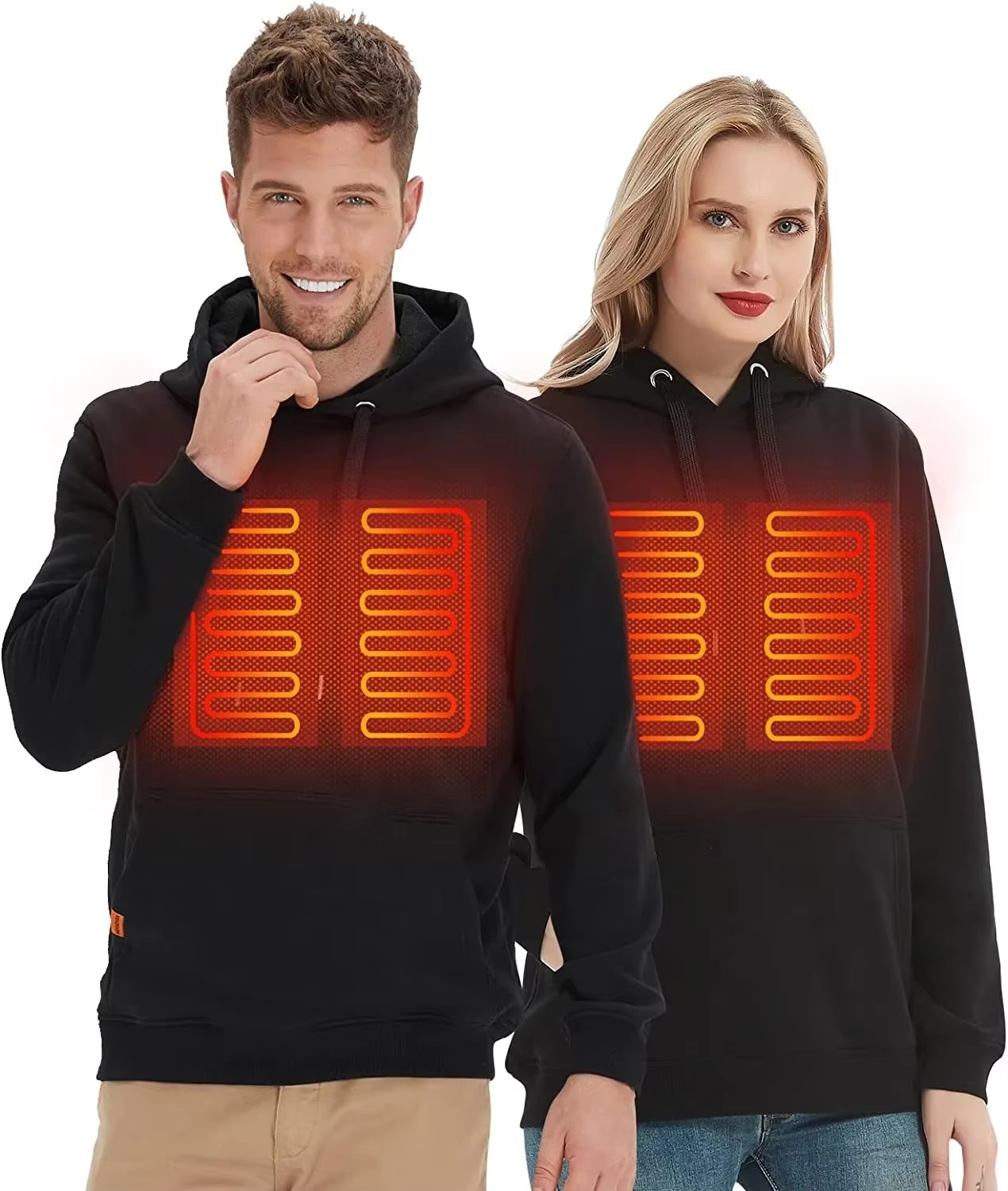 Women'S Fashion Hoodie - Felpe con Cappuccio Riscaldate USB per