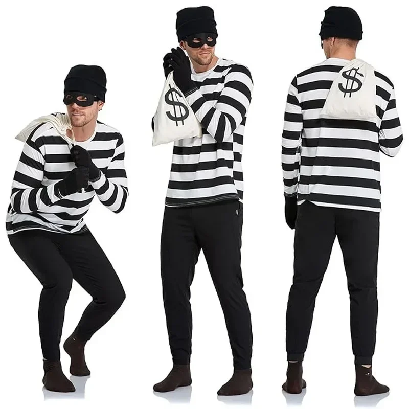 Women'S Fashion Gloves - Convict Thief Costume Cosplay Donna Top