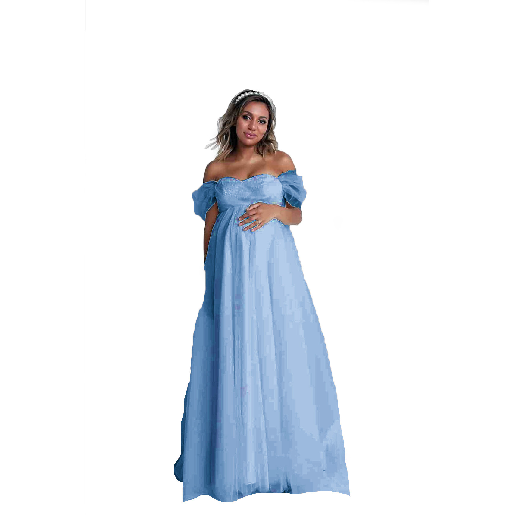 Women Fashion Photoshoot - Moda donna incinta abito premaman senza