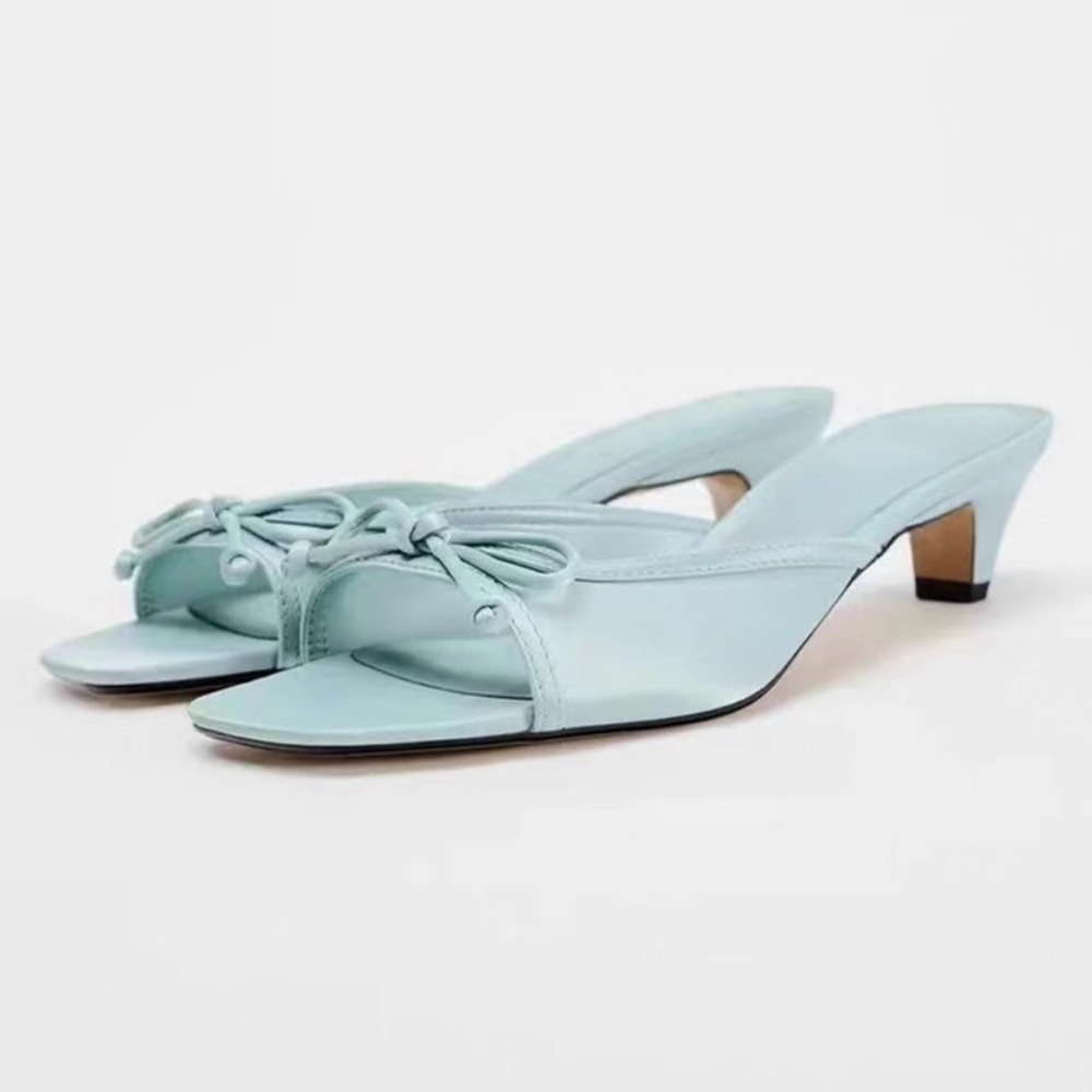 Floral Summer Dress - Pantofola da donna in seta open