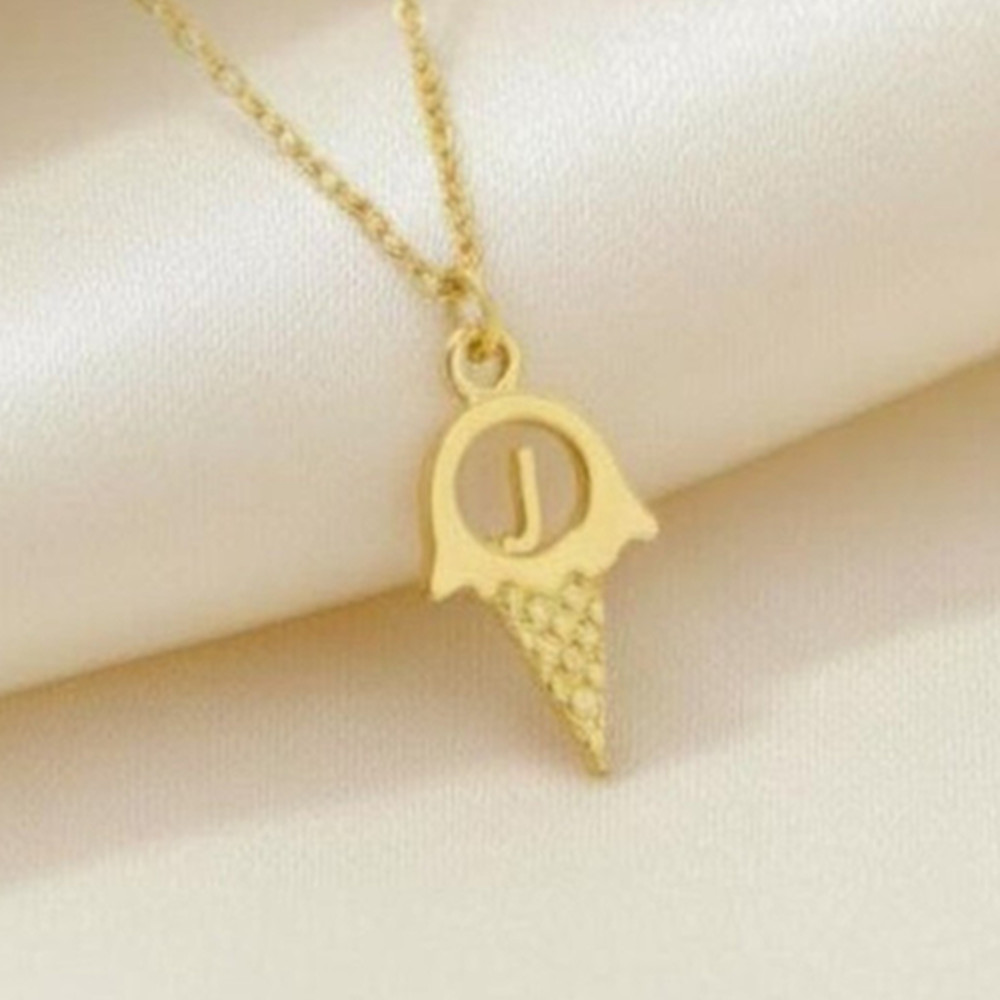 Women Fashion Dress Names - Collana Personalizzata a Forma di Gelato,