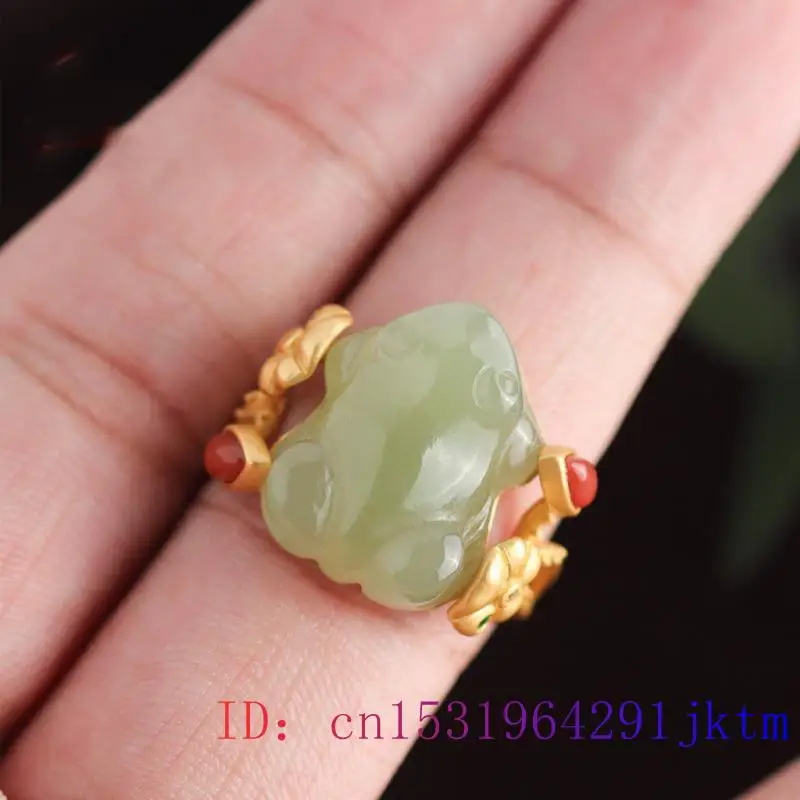Anelli di rana di giada verde  - Women Fashion Rings recensione e prezzo