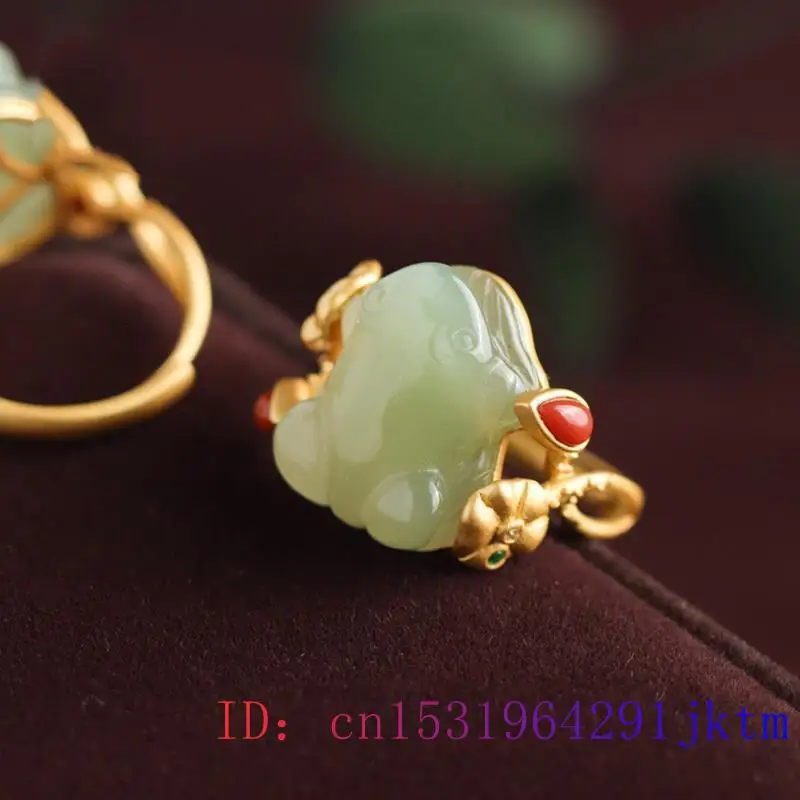 Anelli di rana di giada verde  - Women Fashion Rings recensione e prezzo
