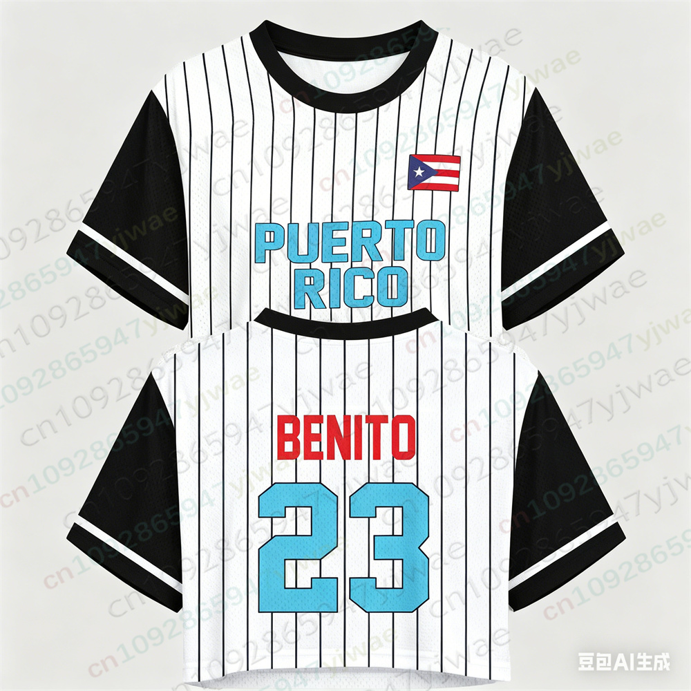 Maglietta Crop Top Porto Rico, - Women'S Fashion Rugby Shirt recensione e prezzo