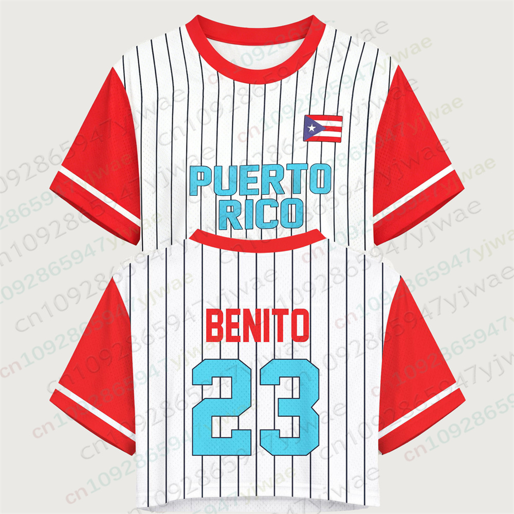 Maglietta Crop Top Porto Rico, - Women'S Fashion Rugby Shirt recensione e prezzo