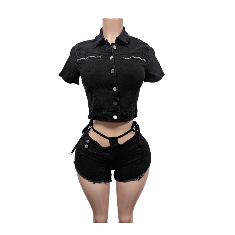 Completo Sexy in Denim 2 Pezzi - Women Fashion Jeans Top recensione e prezzo