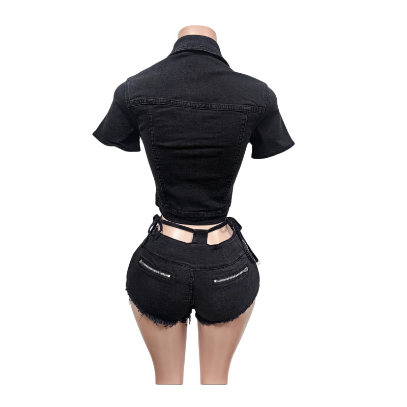 Completo Sexy in Denim 2 Pezzi - Women Fashion Jeans Top recensione e prezzo