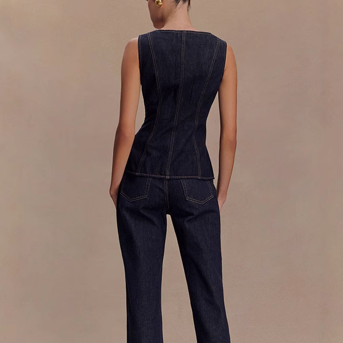 Set di pantaloni di jeans esti - Women Fashion Jeans Top recensione e prezzo