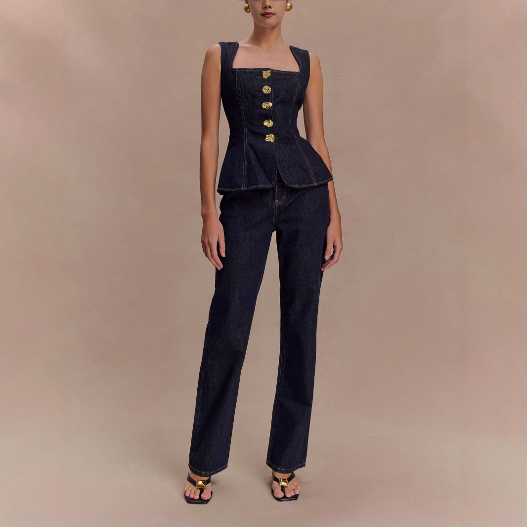 Set di pantaloni di jeans esti - Women Fashion Jeans Top recensione e prezzo
