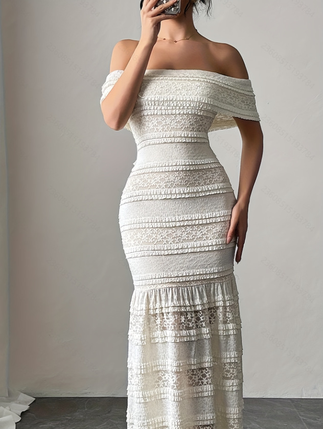 Abito in pizzo monospalla da d - Women Fashion Dress Names recensione e prezzo