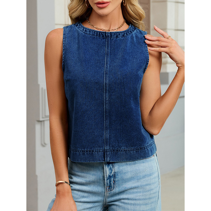 Benuynffy Gilet in denim casua - Women Fashion Jeans Top recensione e prezzo