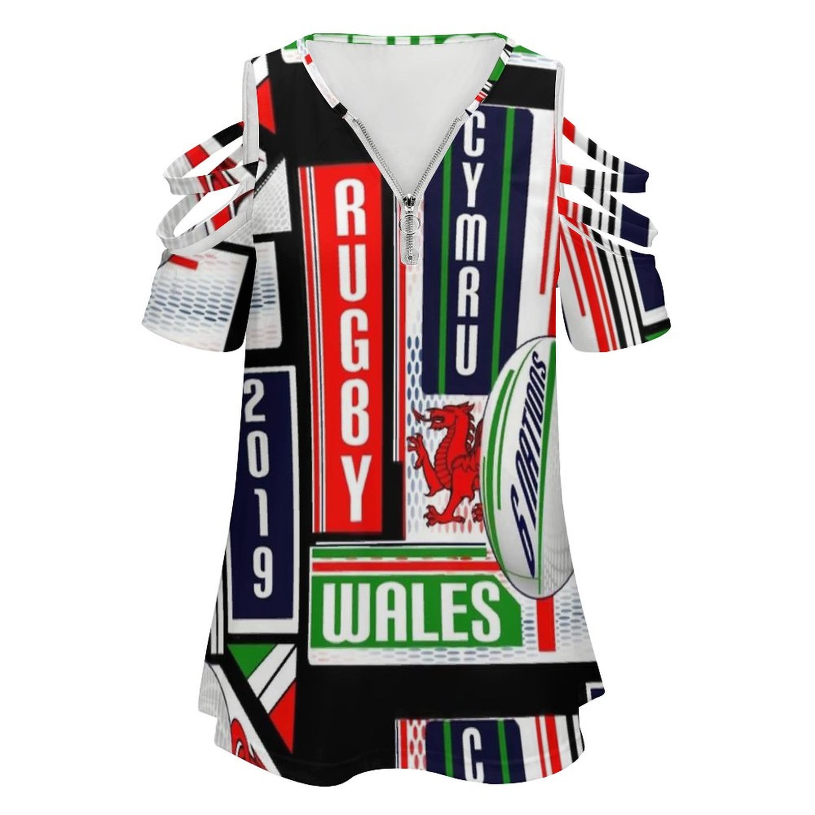 Cymru Welsh Wales Rugby Team D - Women'S Fashion Rugby Shirt recensione e prezzo