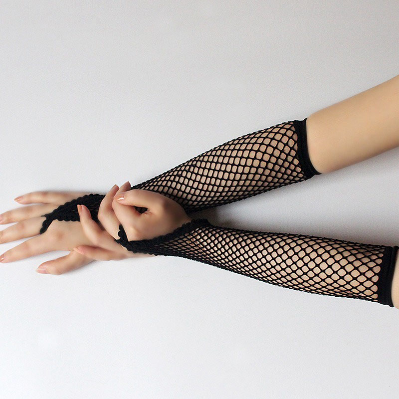 Guanti lunghi a rete neri da d - Women'S Fashion Gloves recensione e prezzo