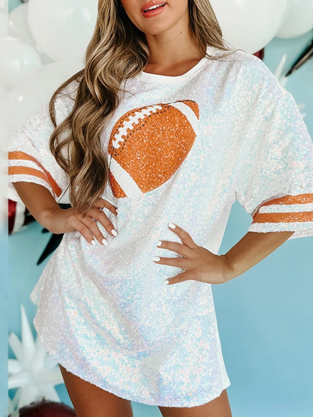 T-shirt lunghe con paillettes  - Women'S Fashion Rugby Shirt recensione e prezzo
