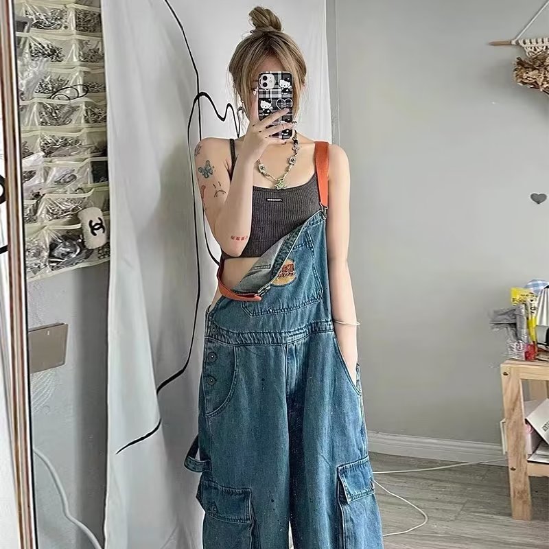 Pantaloni Larghi in Denim Retr - Women'S Fashion Trousers recensione e prezzo
