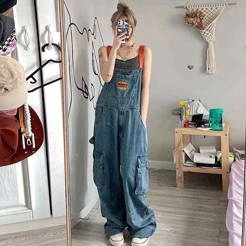 Pantaloni Larghi in Denim Retr - Women'S Fashion Trousers recensione e prezzo