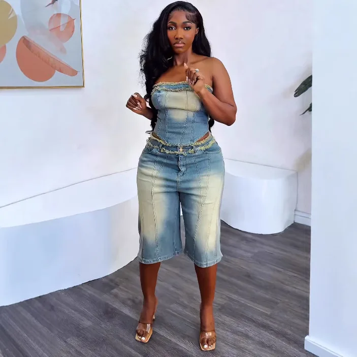 Abiti in denim da donna europe - Women Fashion Jeans Top recensione e prezzo