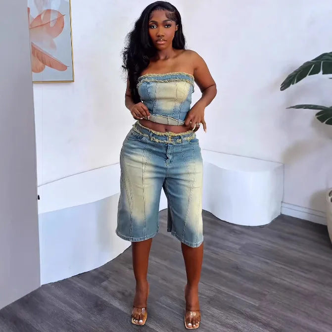 Abiti in denim da donna europe - Women Fashion Jeans Top recensione e prezzo