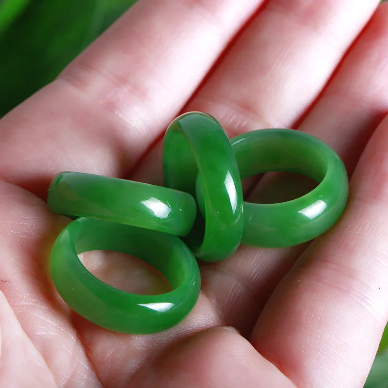 Anello di giada Hetian verde n - Women Fashion Rings recensione e prezzo