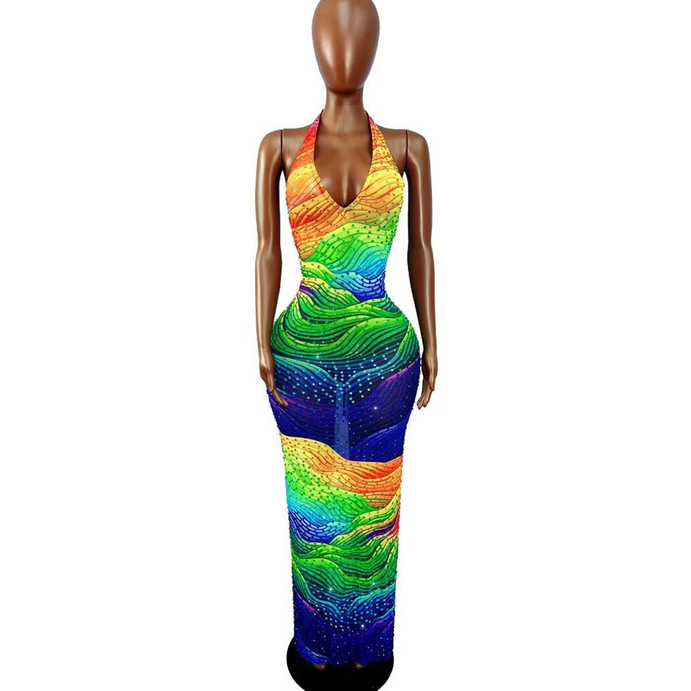 Abito con Motivo a Linee Irreg - Women Fashion Photoshoot recensione e prezzo
